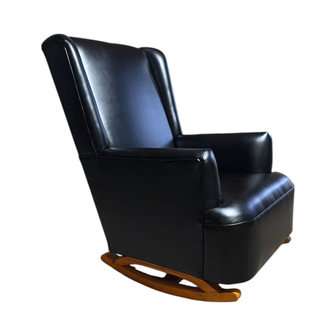 SILLON MECEDOR ECOCUERO EN COLOR NEGRO - 2