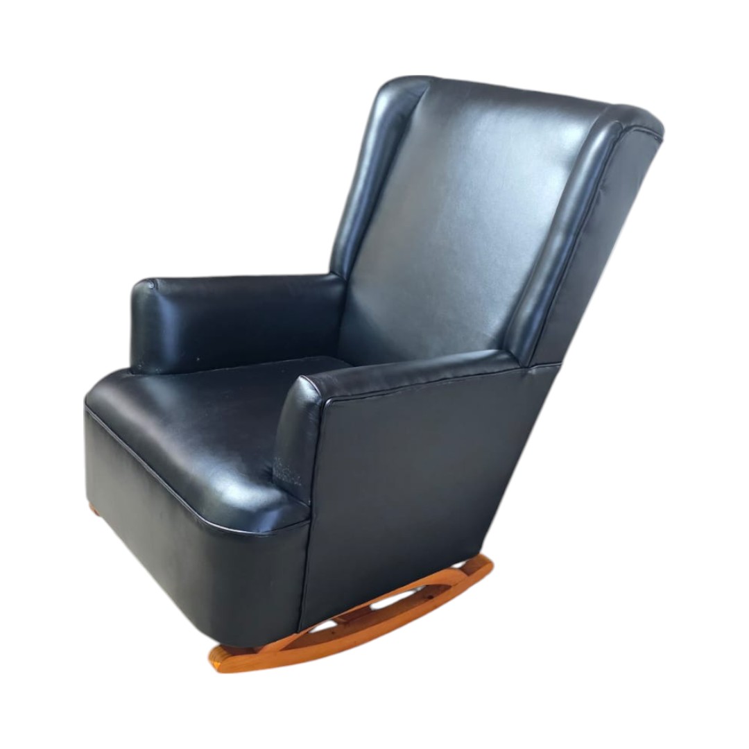 SILLON MECEDOR ECOCUERO EN COLOR NEGRO - 3
