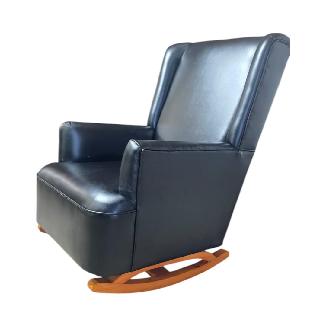 SILLON MECEDOR ECOCUERO EN COLOR NEGRO - 4