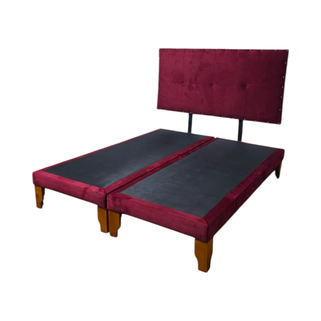 CAMA EUROPEA KING FELPA BURDEO - 2