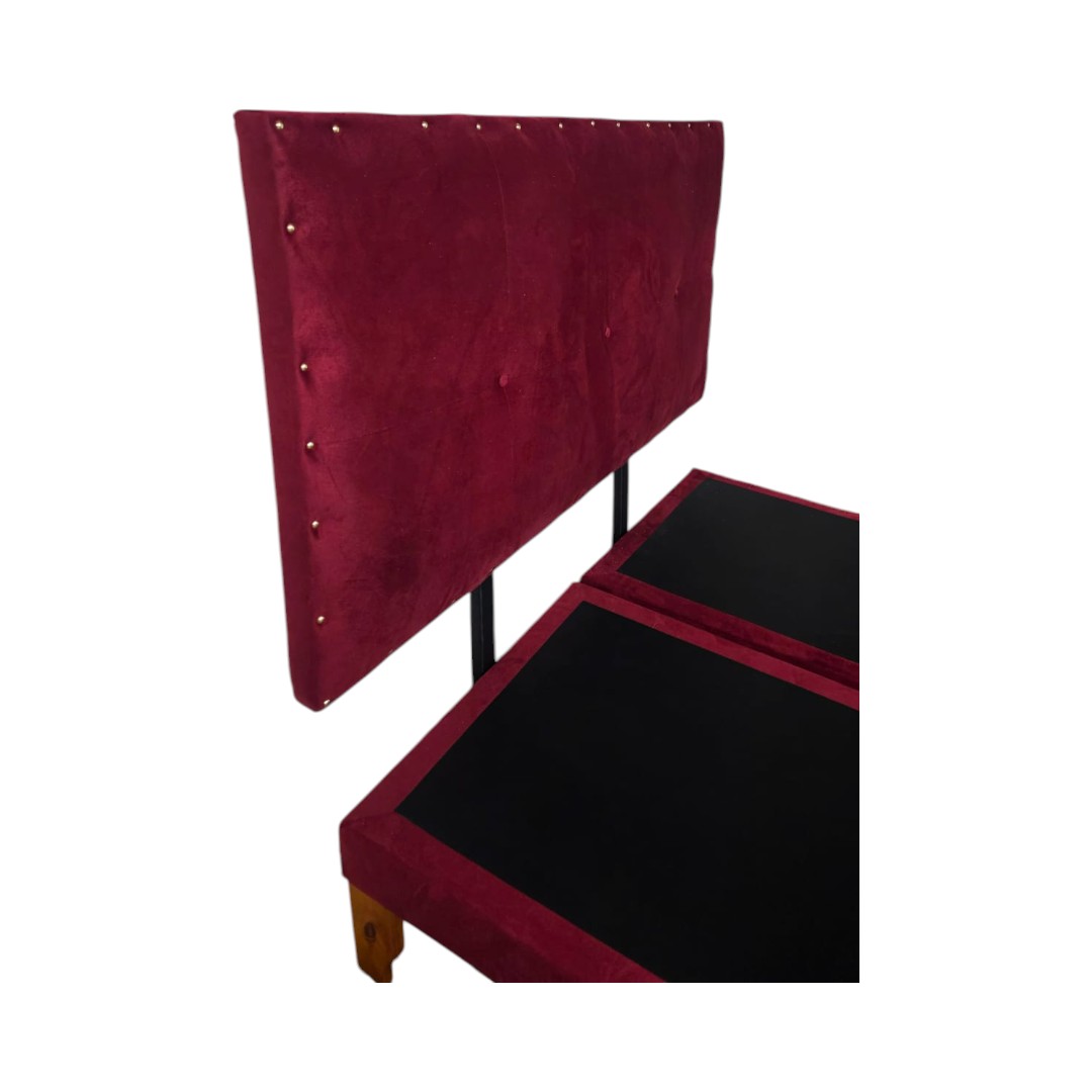 CAMA EUROPEA KING FELPA BURDEO - 4