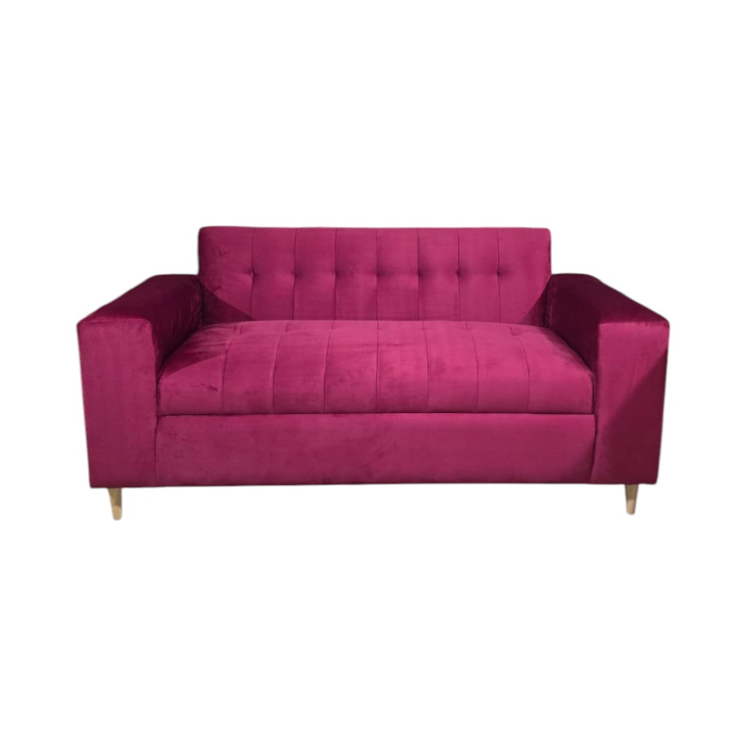SOFA DOS CUERPOS FELPA BURDEO - 3