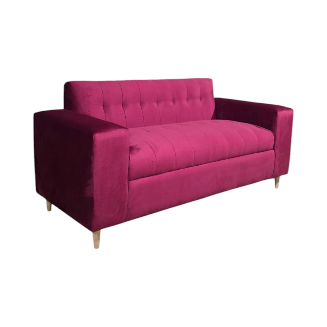 SOFA DOS CUERPOS FELPA BURDEO - 6