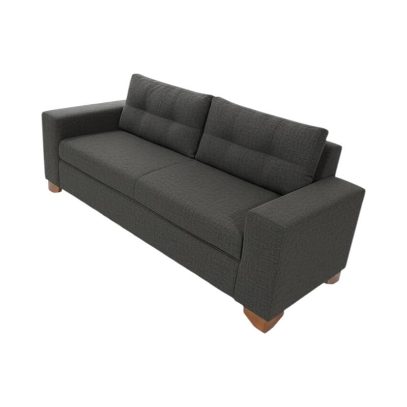 SOFA PARIS DOS CUERPOS LINO GRIS OSCURO - 2