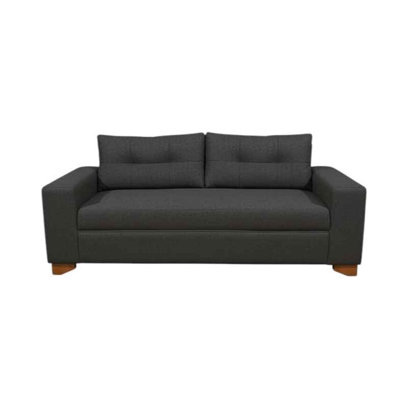 SOFA PARIS TRES CUERPOS LINO GRIS OSCURO - 1