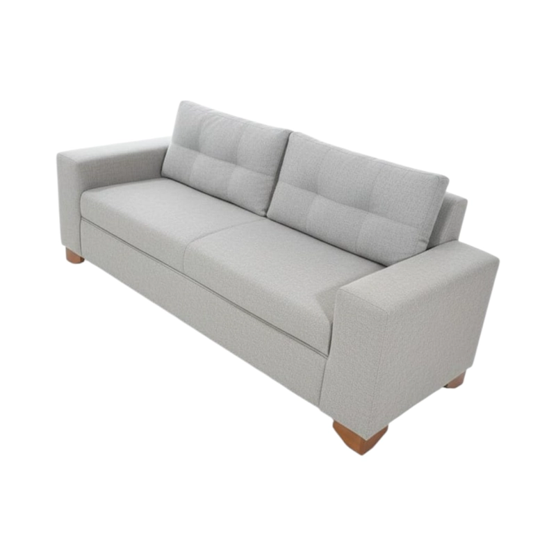 SOFA PARIS DOS CUERPOS LINO GRIS CLARO - 3