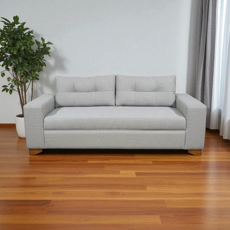 SOFA PARIS DOS CUERPOS LINO GRIS CLARO - 4