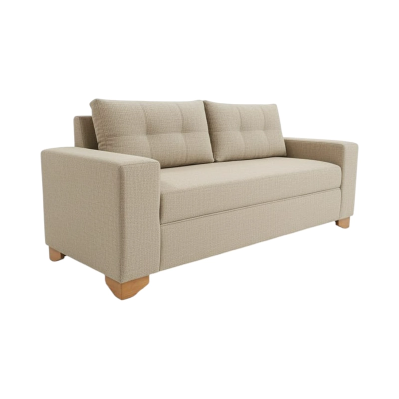 SOFA PARIS DOS CUERPOS LINO BEIGE - 2
