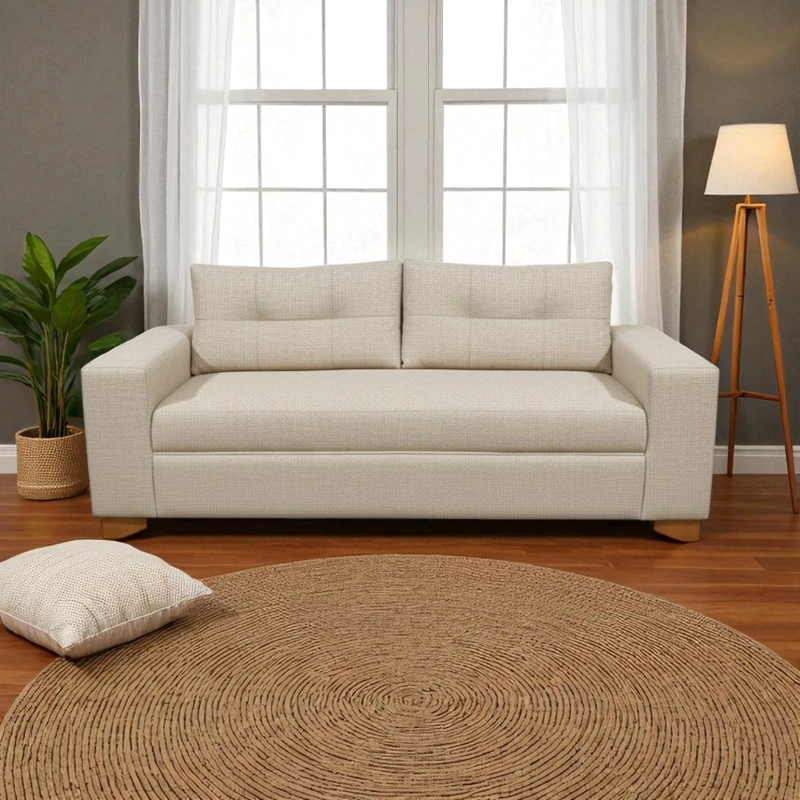 SOFA PARIS DOS CUERPOS LINO BEIGE - 4