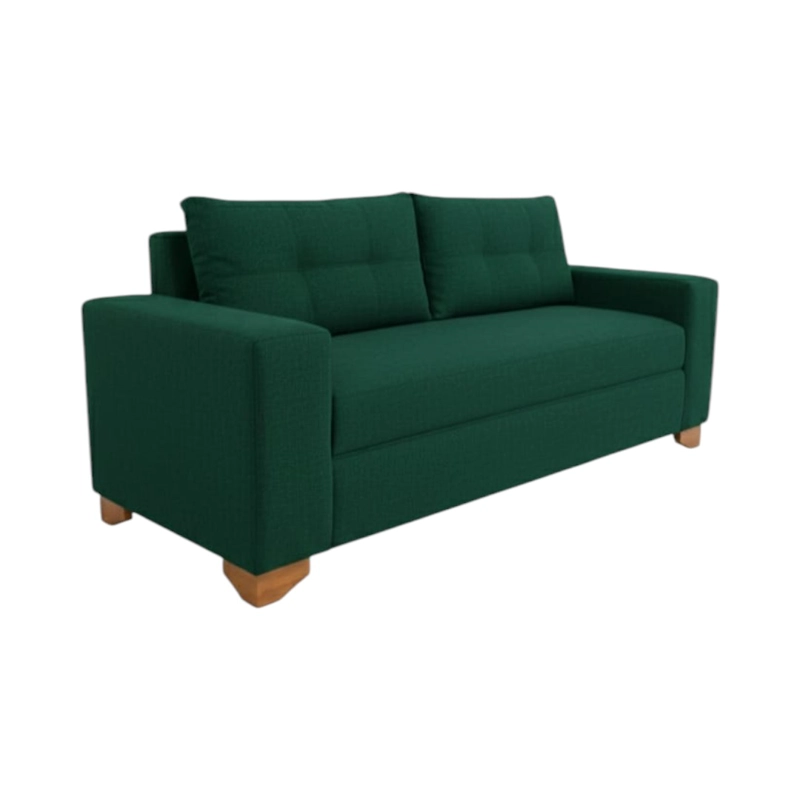 SOFA PARIS TRES CUERPOS LINO VERDE - 2