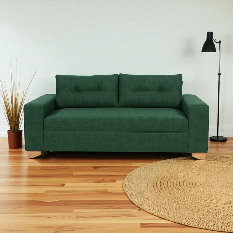 SOFA PARIS TRES CUERPOS LINO VERDE - 3