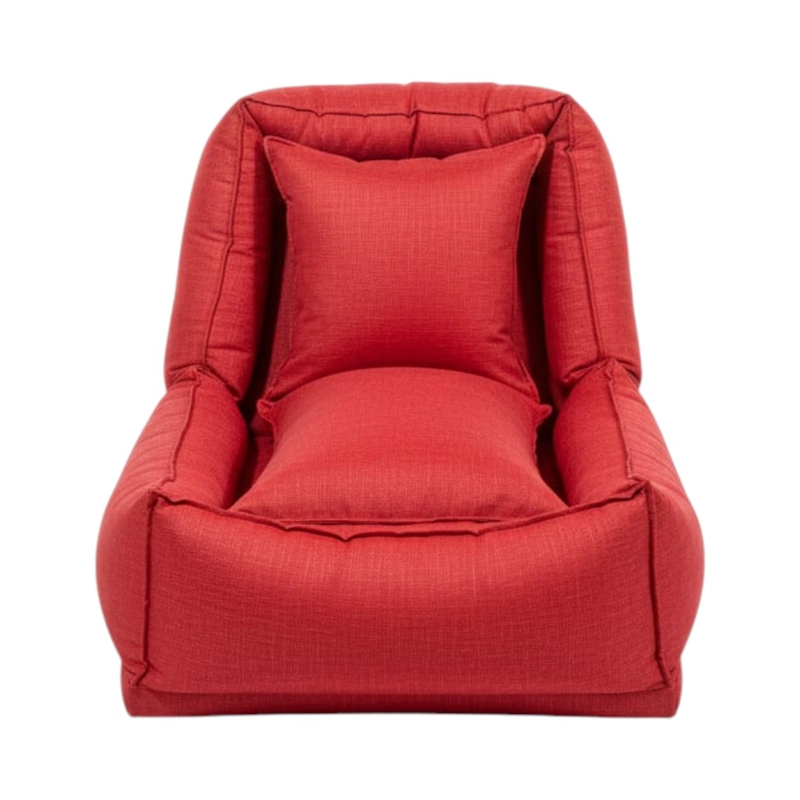 POUF BED LINO ROJO SOFA CAMA