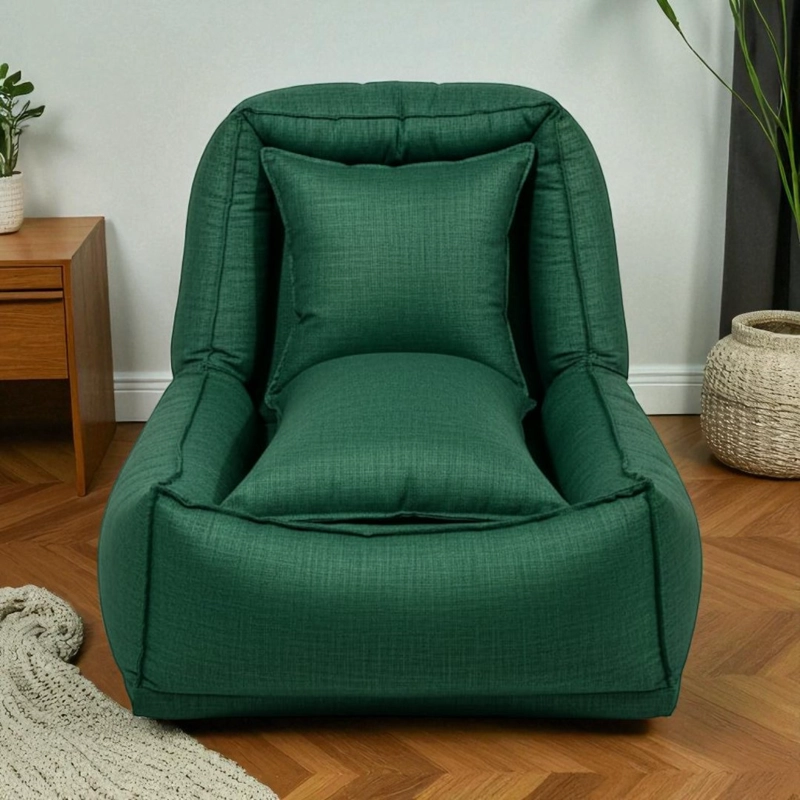 POUF BED LINO VERDE SOFA CAMA - 2