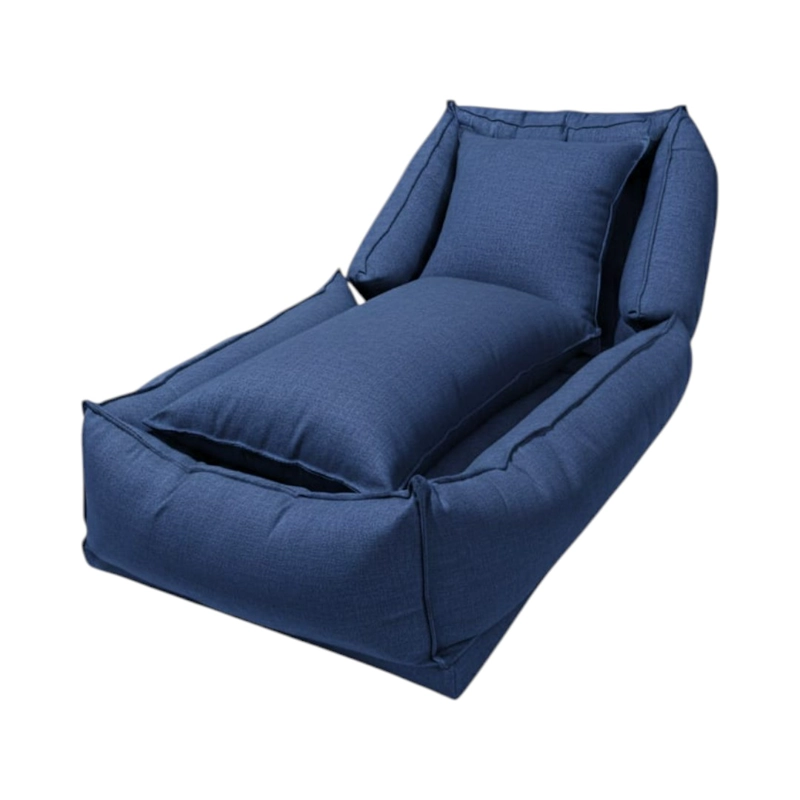POUF BED LINO AZUL SOFA CAMA - 4
