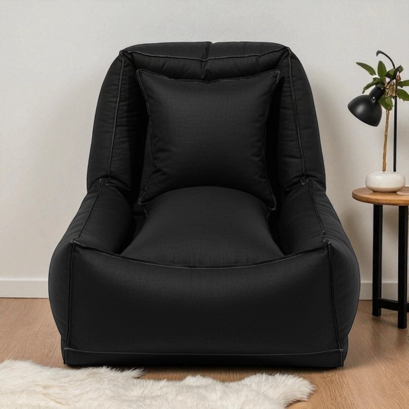 POUF BED LINO NEGRO SOFA CAMA - 2