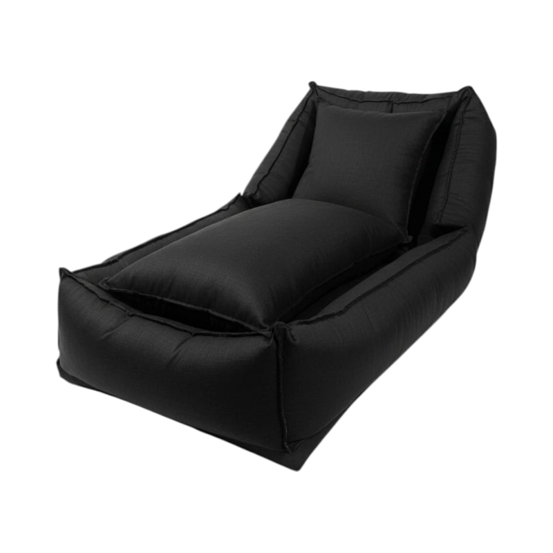 POUF BED LINO NEGRO SOFA CAMA - 4