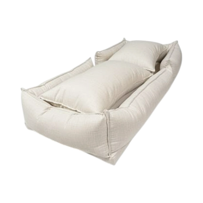 POUF BED LINO CRUDO SOFA CAMA - 3
