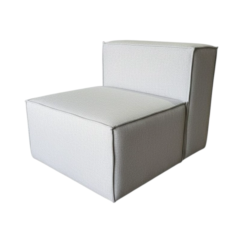 POLTRONA MADRID EN LINO GRIS CLARO - 4