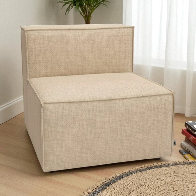 POLTRONA MADRID EN LINO BEIGE - 2