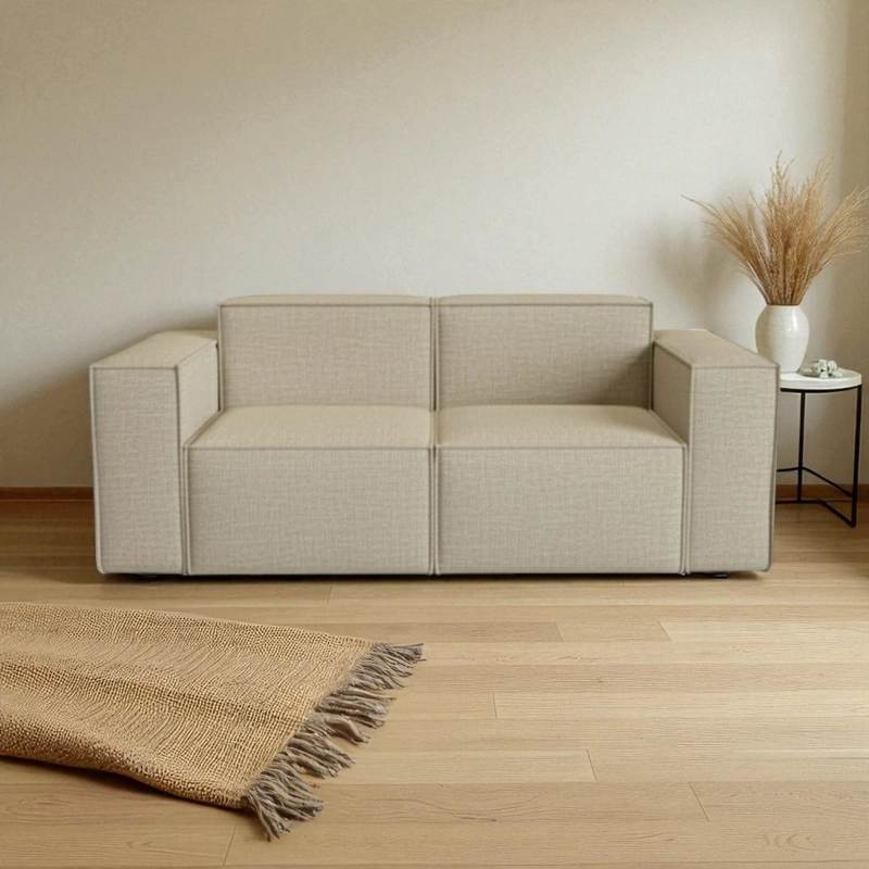 SOFA AURA DOS CUERPOS LINO BEIGE - 2