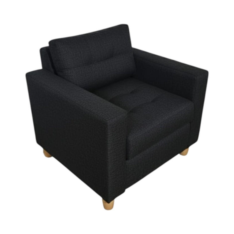 POLTRONA SUECIA LINO NEGRO - 1