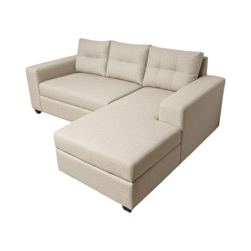 SOFA SECCIONAL KRISTINA LINO BEIGE DIVAN DERECHO - 1
