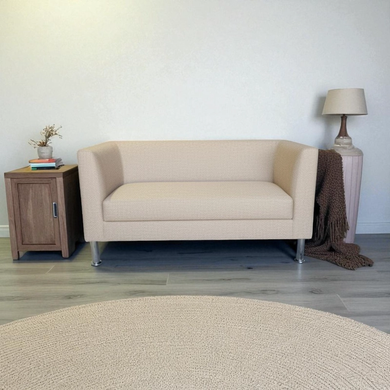SOFA CARIBE DOS CUERPOS EN LINO BEIGE - 2