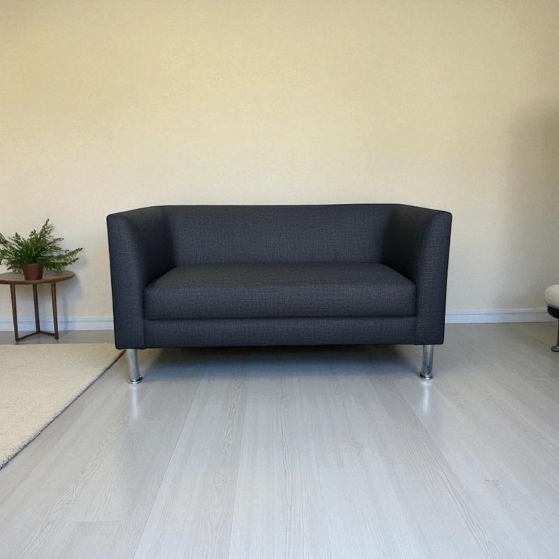 SOFA CARIBE DOS CUERPOS EN LINO NEGRO - 2