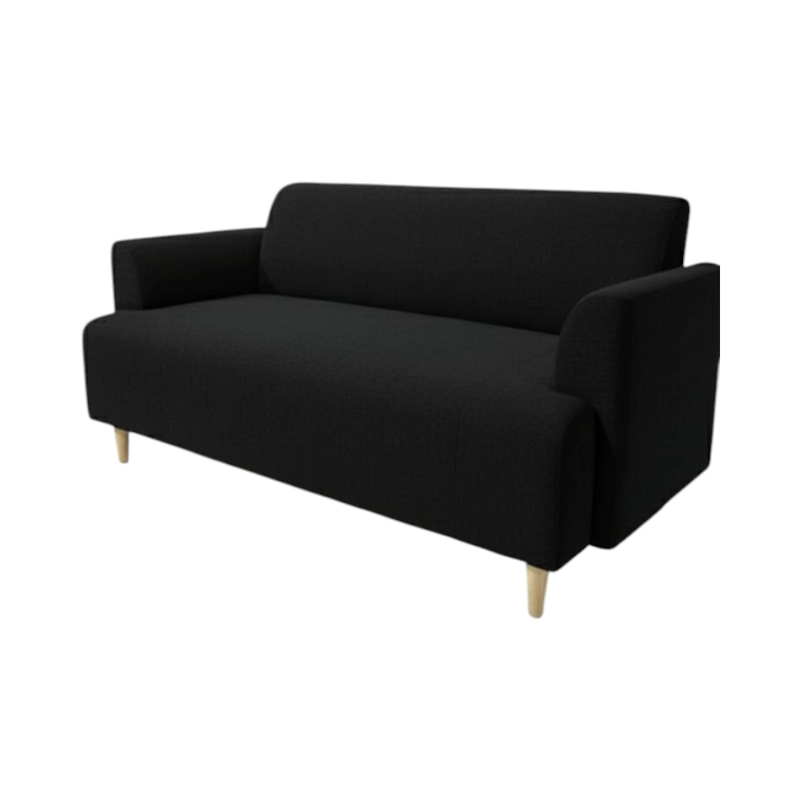SOFA IRLANDA DOS CUERPOS LINO NEGRO - 1