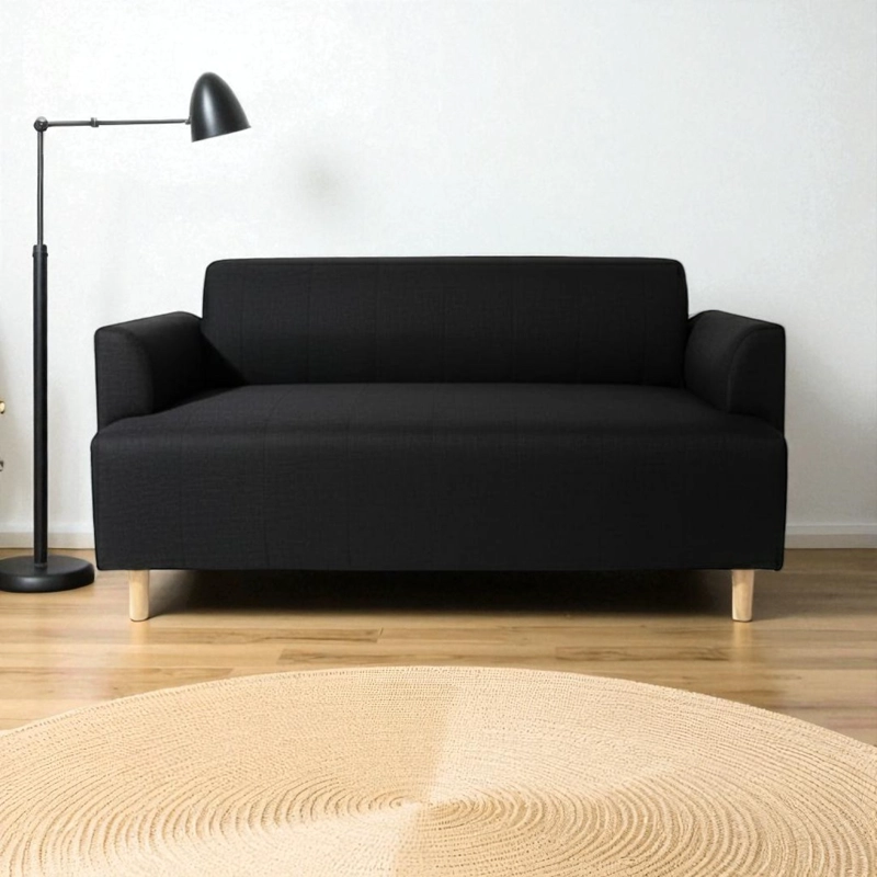 SOFA IRLANDA DOS CUERPOS LINO NEGRO - 2