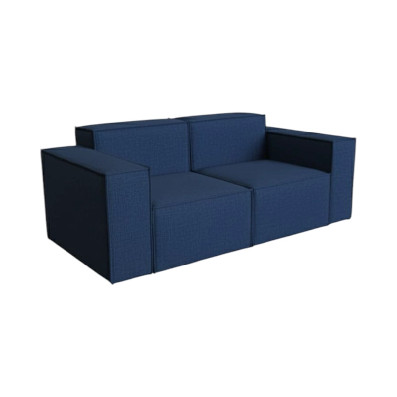 SOFA AURA DOS CUERPOS LINO AZUL - 1