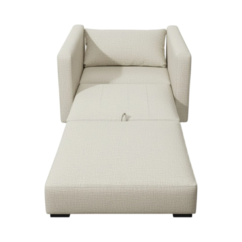 SOFA CAMA MULTIFUNCIONAL UN CUERPO LINO CRUDO - 2