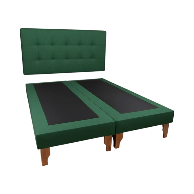 CAMA DOS PLAZAS LINO VERDE - 1