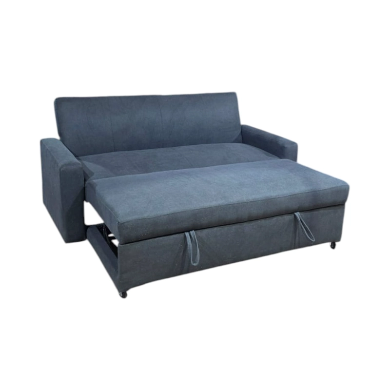 SOFA CAMA MILANO TRES POSICIONES LINO GRIS OSCURO - 1