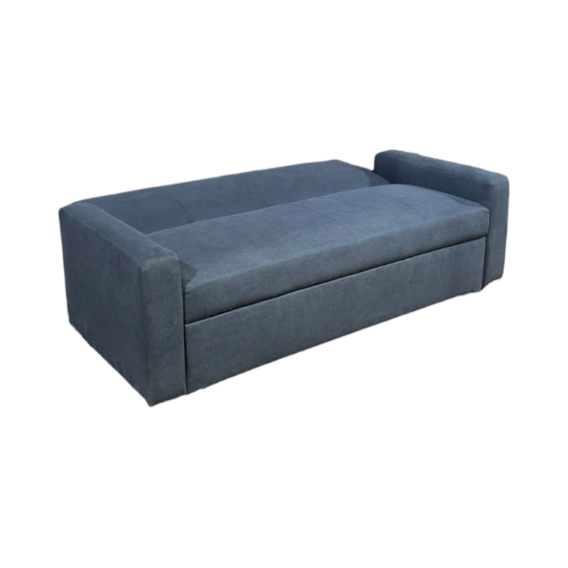 SOFA CAMA MILANO TRES POSICIONES LINO GRIS OSCURO - 3