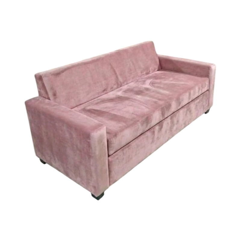 SOFA CAMA MILANO TRES POSICIONES FELPA PALO ROSA - 3