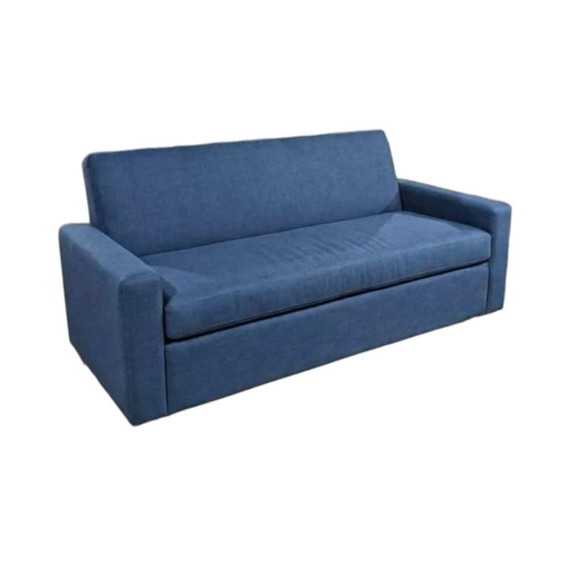 SOFA CAMA MILANO TRES POSICIONES LINO AZUL - 3