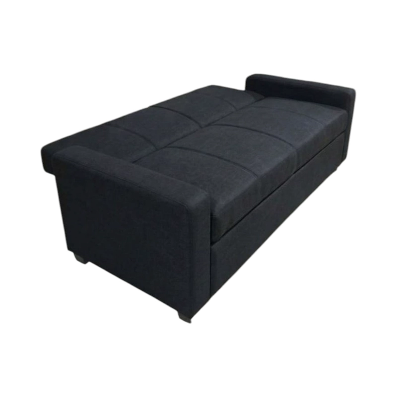 SOFA CAMA MILANO TRES POSICIONES LINO NEGRO - 2