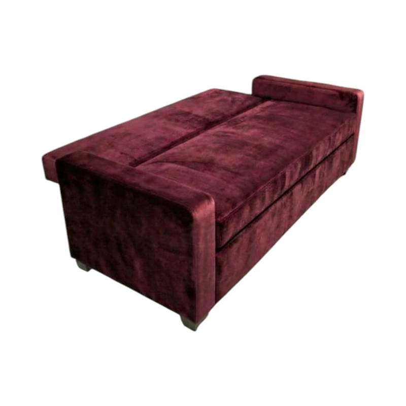 SOFA CAMA MILANO TRES POSICIONES FELPA BURDEO - 2