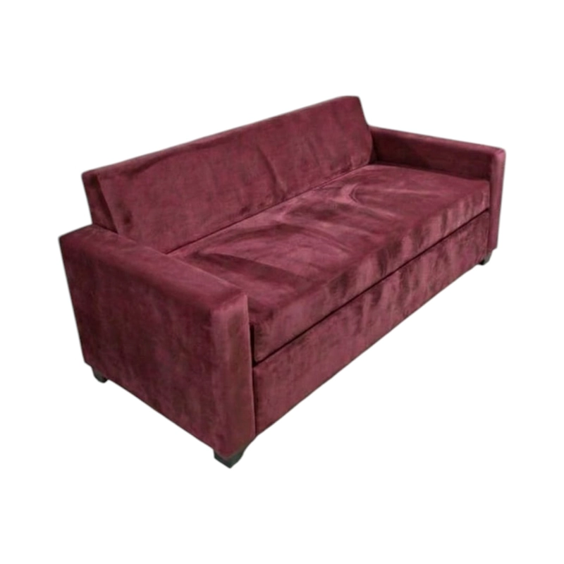 SOFA CAMA MILANO TRES POSICIONES FELPA BURDEO - 3