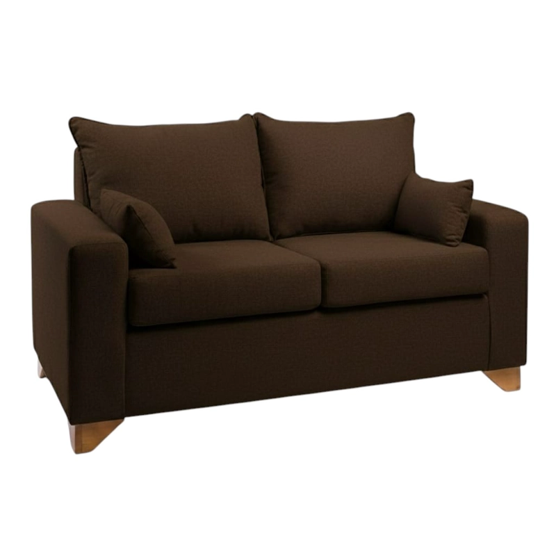 SOFA STEFANNY EN LINO CHOCOLATE - 2