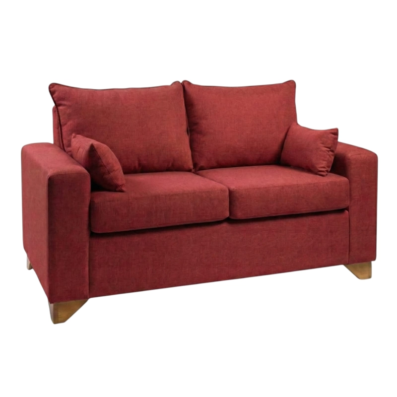 SOFA STEFANNY EN LINO ROJO - 2