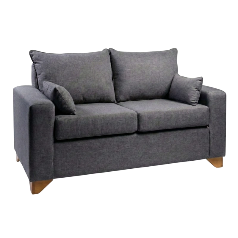 SOFA STEFANNY EN LINO GRIS OSCURO - 2