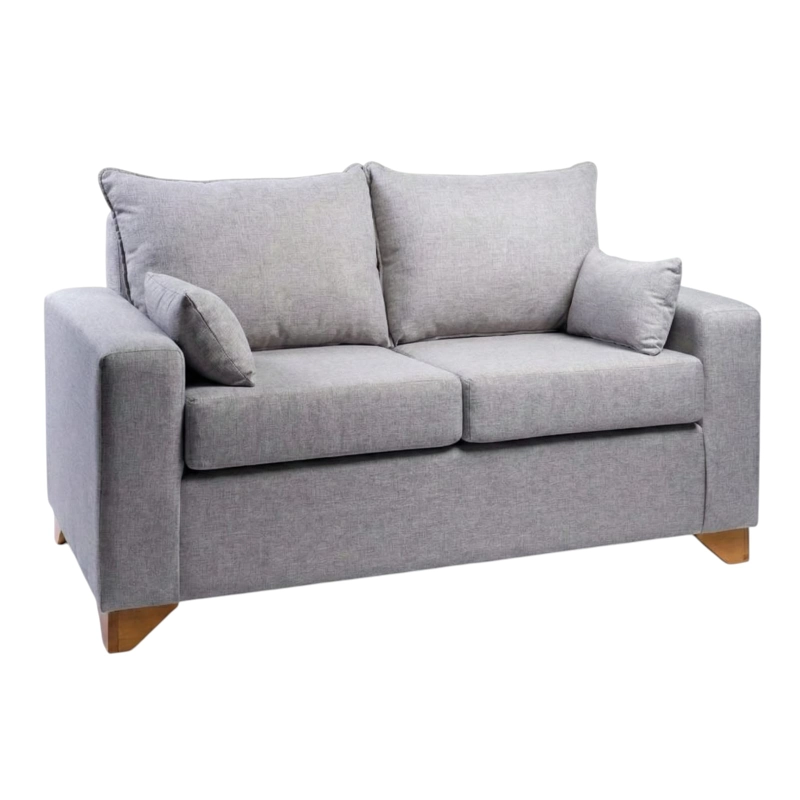 SOFA STEFANNY EN LINO GRIS CLARO - 2