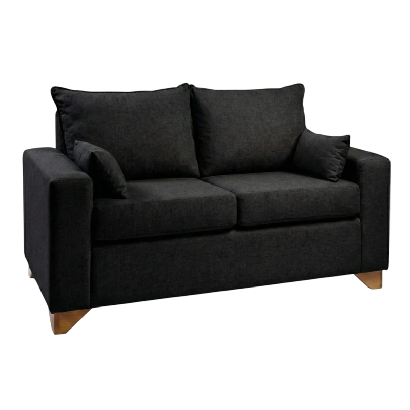 SOFA STEFANNY EN LINO NEGRO - 2