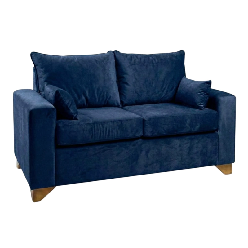 SOFA STEFANNY EN FELPA AZUL MARINO - 2