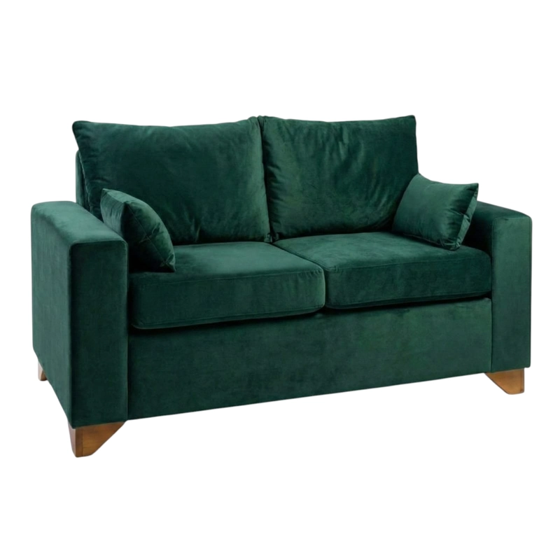 SOFA STEFANNY EN FELPA VERDE - 2