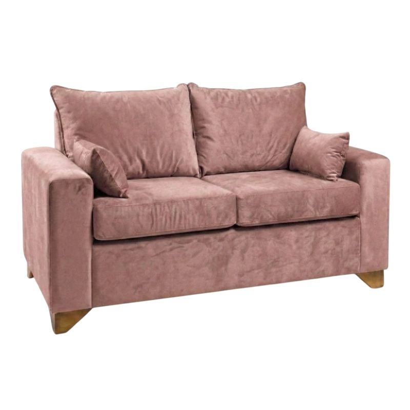 SOFA STEFANNY EN FELPA PALO ROSA - 2
