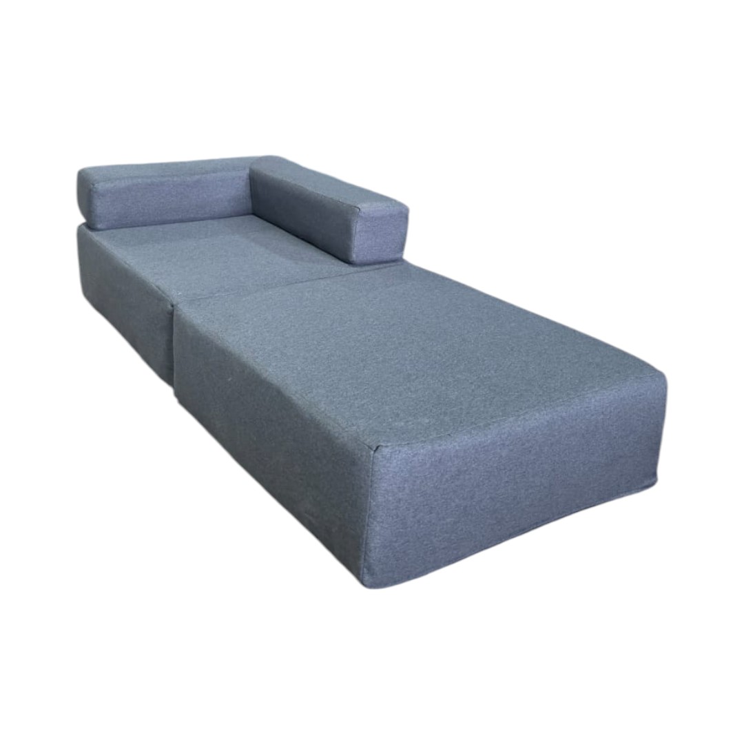 SOFA CAMA ARKOS EN LINO GRIS OSCURO - 3
