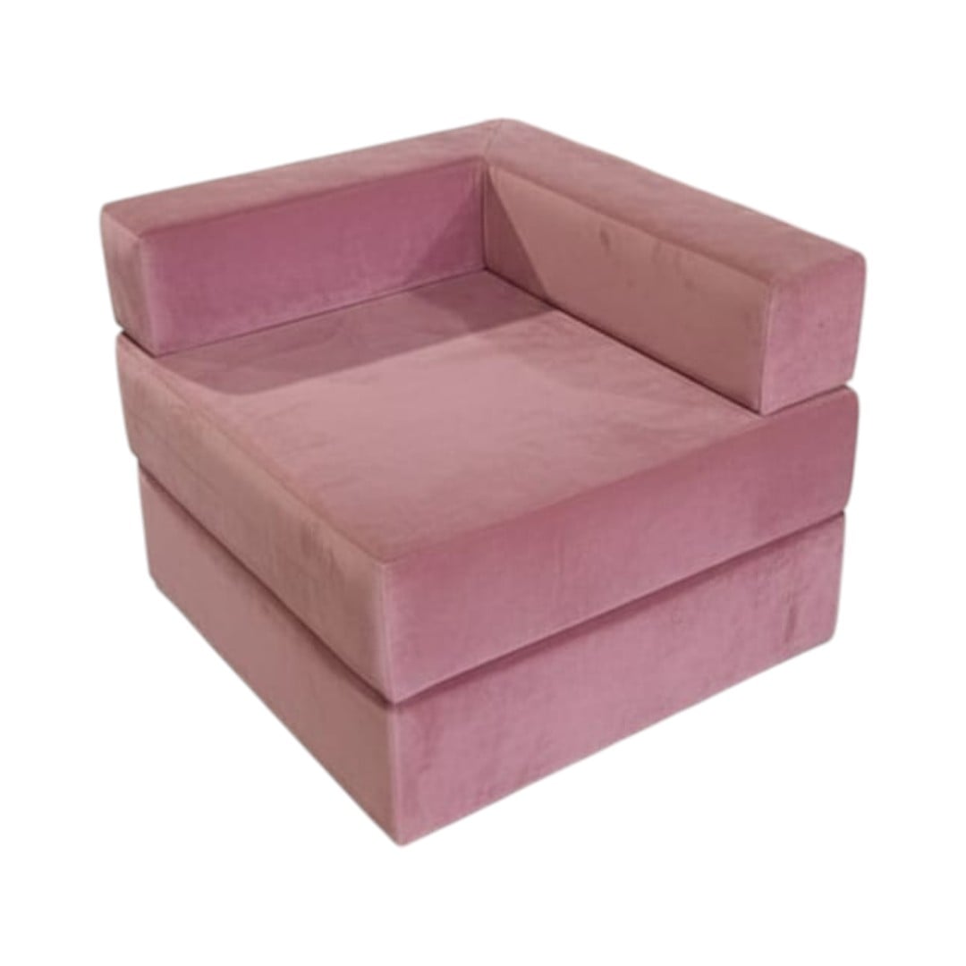 SOFA CAMA ARKOS EN FELPA PALO ROSA - 1